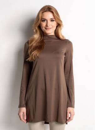 Rochie scurtă mâneci lungi mâneci lungi maro DIVIDED H&M femeie