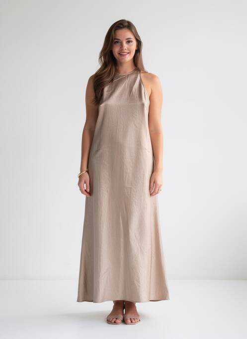 Rochie lungă fără mâneci fără mâneci bej RAILS femme
