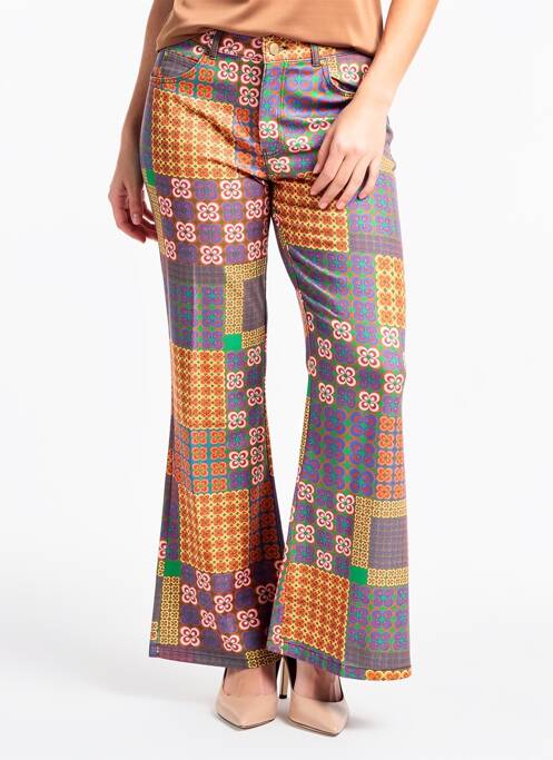 Pantalon evazat mărime normală mărime normală portocaliu RESERVED femme