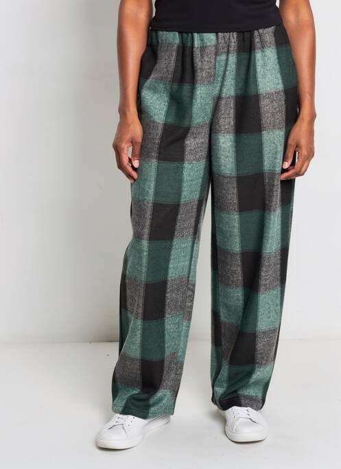 Pantalon larg buzunare mărime normală verde PETIT MODELL femme