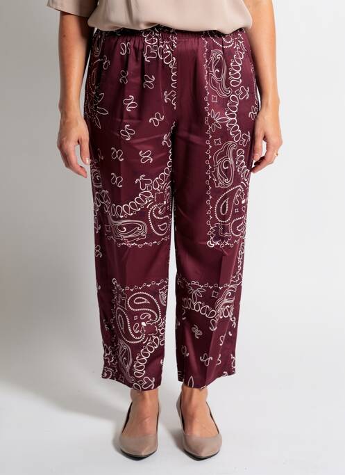 Pantalon trei sferturi croială dreaptă mărime normală violet AROMA femme