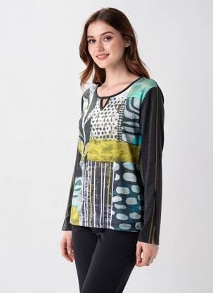Tricou mâneci lungi mâneci lungi gri DOLCEZZA femeie