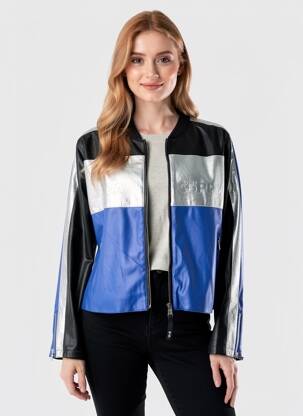 Jachete casual guler rotund albastru LOLA CASADEMUNT femeie