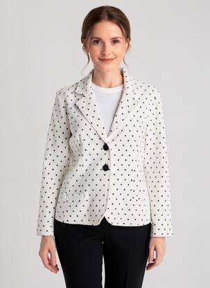 Jachete casual croială cambrată alb DOLCEZZA femeie