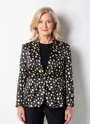 Sacou croială cambrată negru LOLA CASADEMUNT femme