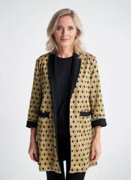 Jachete casual croială dreaptă galben ELEONORA AMADEI femme