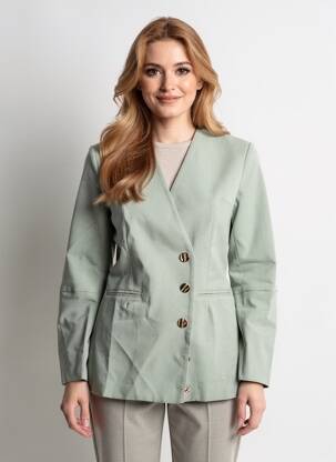 Sacou buzunare verde PRETTY LITTLE THING femeie
