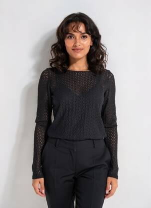 Body  mâneci lungi negru GRACE & MILA femme