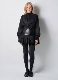 Rochie scurtă mâneci lungi mâneci lungi negru MEW MEWS femme