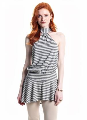 Rochie scurtă fără mâneci fără mâneci gri JADED LONDON femeie