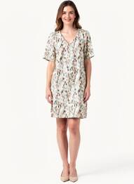 Rochie scurtă mâneci scurte mâneci scurte verde GARCIA femeie