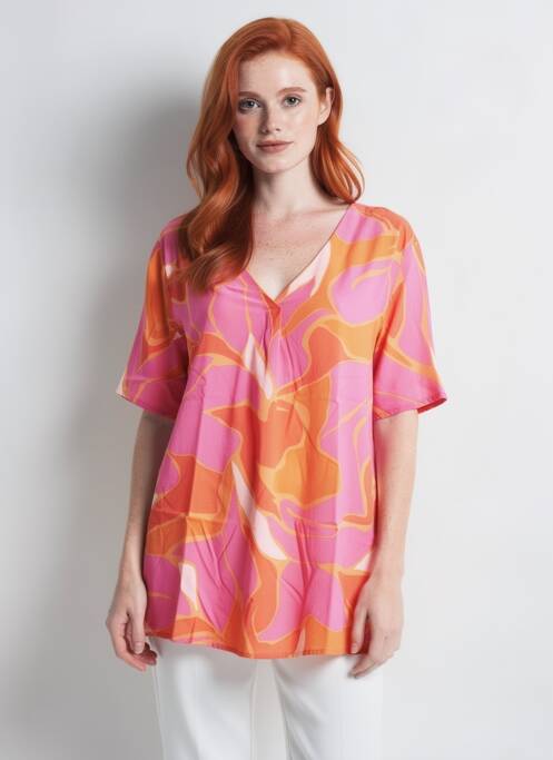 Top imprimeu fantezie mâneci scurte roz BETTY BARCLAY femme