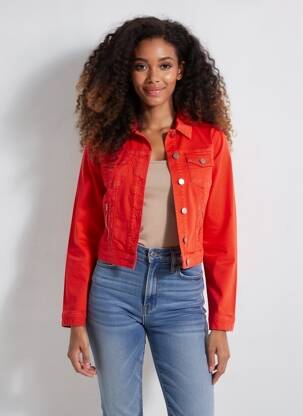 Jachete casual buzunare portocaliu ONE STEP femme