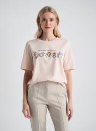 Tricou elasticitate mâneci scurte roz S.OLIVER femme