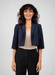 Bolero țesătură crep albastru BETTY BARCLAY femme