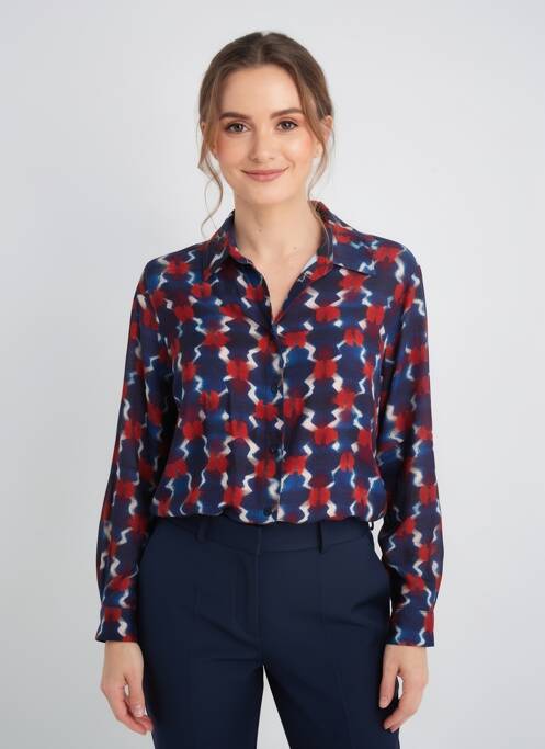 Cămașă croială dreaptă mâneci lungi albastru LA FEE MARABOUTEE femme