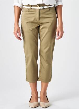 Pantalon trei sferturi elasticitate mărime normală verde BETTY BARCLAY femeie
