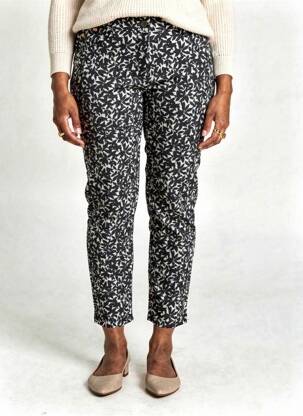 Pantalon 7/8 țesătură poplin negru BETTY BARCLAY femeie