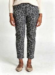 Pantalon 7/8 țesătură poplin negru BETTY BARCLAY femme