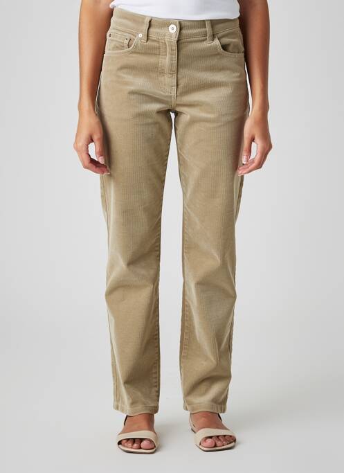 Pantalon slim elasticitate mărime normală verde TONI femme