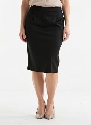 Fustă midi mărime normală negru SIGNATURE femme