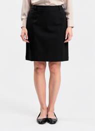 Fustă midi căptușeală textilă negru BRANDTEX femme
