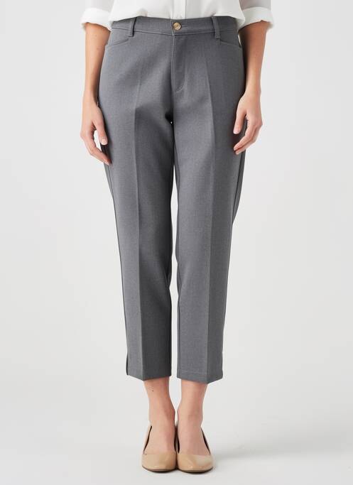 Pantalon trei sferturi elasticitate mărime normală gri WALTRON femme