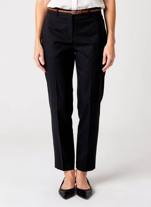 Pantalon chino închidere cu fermoar sub clapetă cu nasturi mărime normală negru B.YOUNG femme