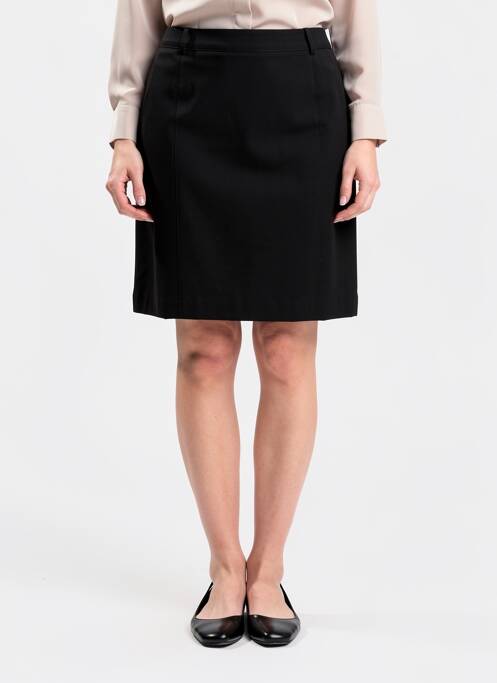 Fustă midi căptușeală textilă negru BRANDTEX femme