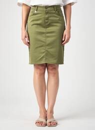 Fustă midi croială dreaptă verde S.QUISE femme
