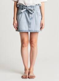 Fustă mini talie elastică albastru MOLLY BRACKEN femme