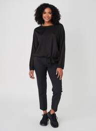 Top elasticitate mâneci lungi negru BETTY BARCLAY femme