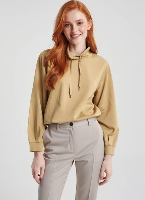 Hanorac cu glugă mâneci lungi mâneci lungi bej BRANDTEX femme