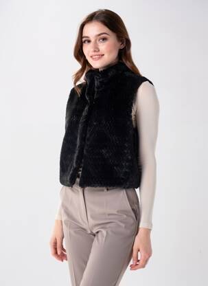 Vestă fără mâneci buzunare negru TUZZI femme