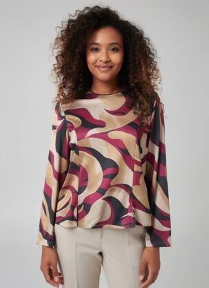 Tricou mâneci lungi mâneci lungi violet GENUINE femeie