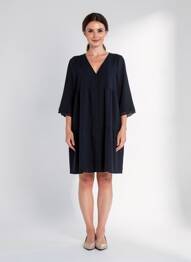 Rochie midi mâneci 3/4 mâneci 3/4 albastru Y'COO femme