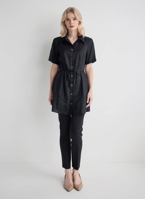 Rochie scurtă mâneci scurte mâneci scurte negru YEST femme