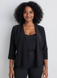 Jachete casual croială cambrată negru GEVANA femme