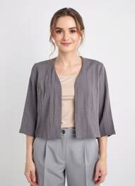 Jachete casual croială dreaptă gri GEVANA femme