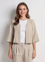 Jachete casual croială dreaptă bej GEVANA femme