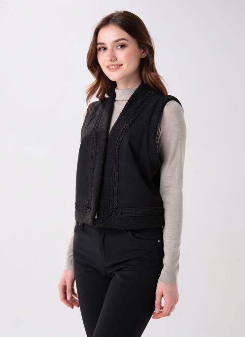 Jachete casual croială dreaptă negru YEST femme