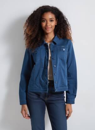 Jachete casual buzunare albastru GEVANA femme