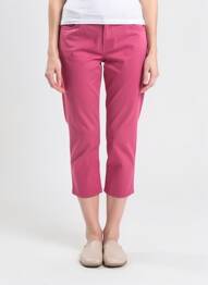 Pantalon 7/8 țesătură poplin mărime normală roz GEVANA femme