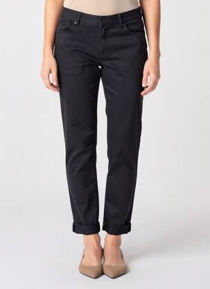 Jegging țesătură poplin mărime normală negru GEVANA femme