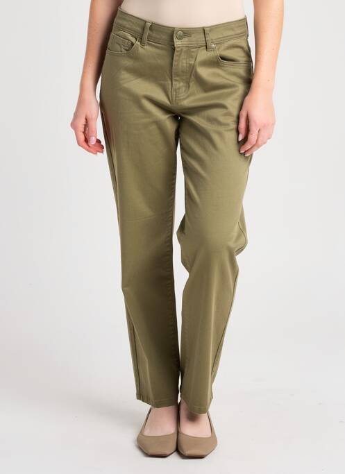 Blugi cu croială slim elasticitate mărime normală verde GEVANA femme