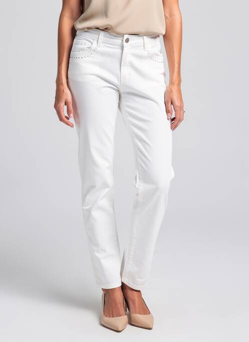Pantalon 7/8 țesătură poplin mărime normală bej LE PETIT BAIGNEUR femme