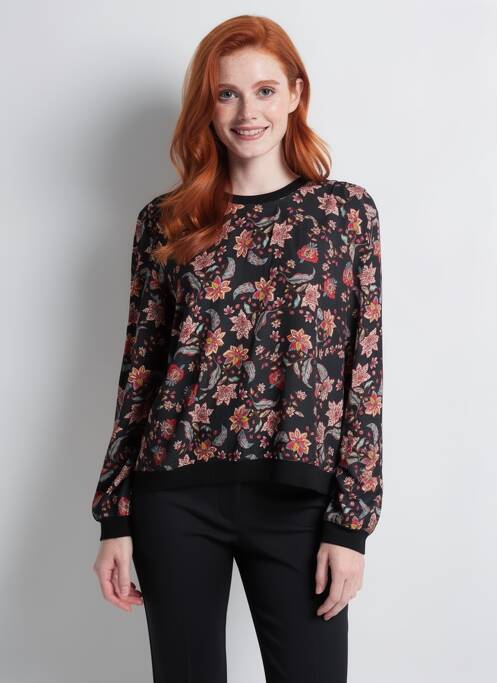 Tricou imprimeu fantezie mâneci lungi negru GRIFFON femme