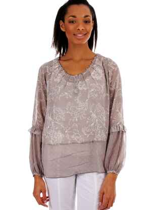 Tunică mâneci lungi taupe ET COMPAGNIE femeie