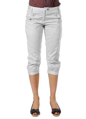 Pantalon trei sferturi gri perlat ET COMPAGNIE femeie