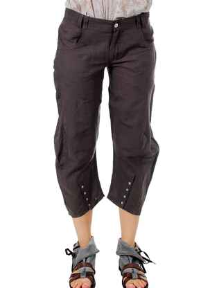 Pantalon trei sferturi gri perlat ET COMPAGNIE femeie